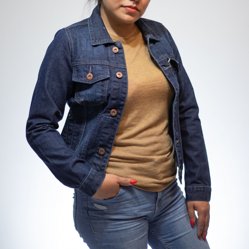 Chamarra de Mezclilla Dama Basic